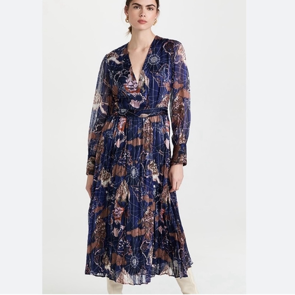 Scotch & Soda Midi Pleated Dress
